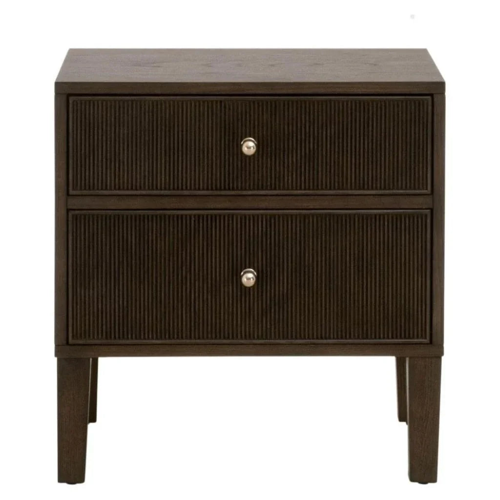 Highland Wooden 2 - Drawer Nightstand - LOOMLAN - Essentials For Living - Nightstands