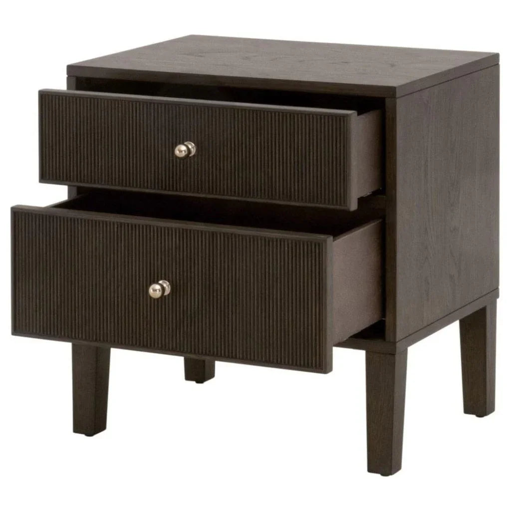 Highland Wooden 2 - Drawer Nightstand - LOOMLAN - Essentials For Living - Nightstands