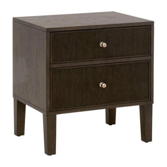Highland Wooden 2 - Drawer Nightstand - LOOMLAN - Essentials For Living - Nightstands