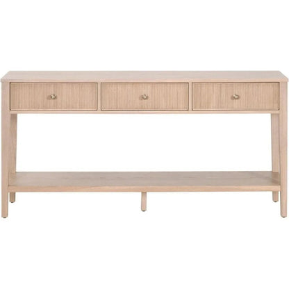 Highland Wooden 3 - Drawer Sofa Table - LOOMLAN - Essentials For Living - Console Tables