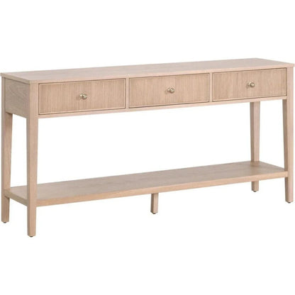 Highland Wooden 3 - Drawer Sofa Table - LOOMLAN - Essentials For Living - Console Tables