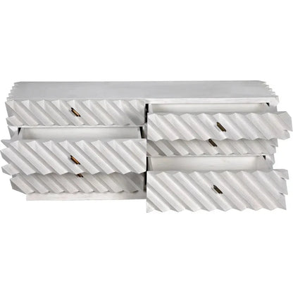 Hikaru Six Drawers Wood Dresser