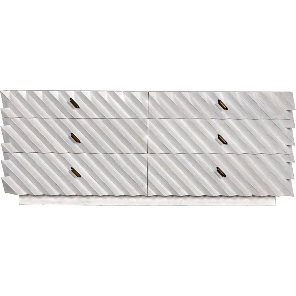 Hikaru Six Drawers Wood Dresser