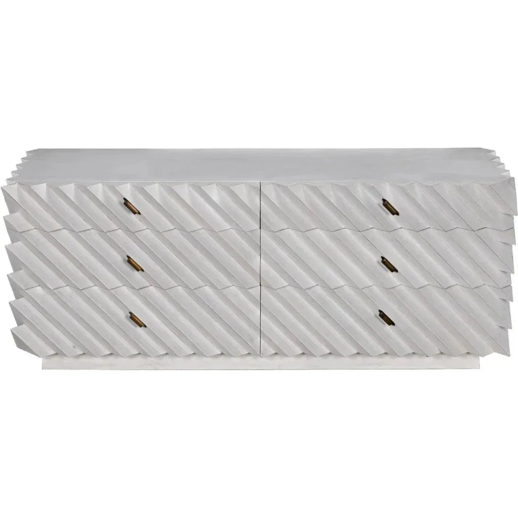 Hikaru Six Drawers Wood Dresser