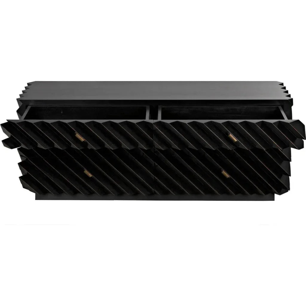 Hikaru Six Drawers Wood Dresser