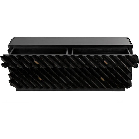 Hikaru Six Drawers Wood Dresser