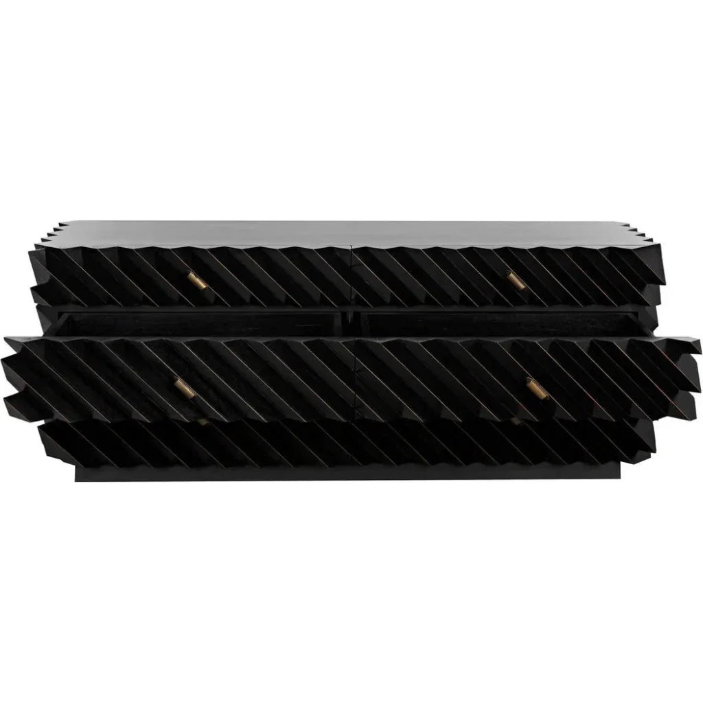 Hikaru Six Drawers Wood Dresser