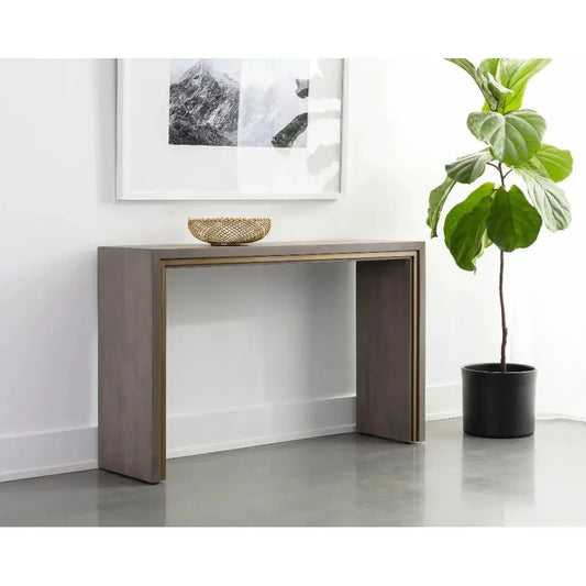 Hilbert Wooden Rectangular Console Table - LOOMLAN - SUNPAN - Console Tables