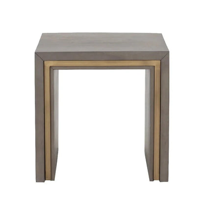 Hilbert Wooden Rectangular Side Table - LOOMLAN - SUNPAN - Side Tables