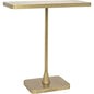 Hild Steel Rectangle Side Table With Brass - LOOMLAN - Noir - Side Tables