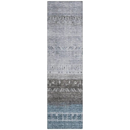 Hilda Blue Washable Indoor - Outdoor Rug - LOOMLAN - LOOMLAN Rugs - Outdoor Rugs