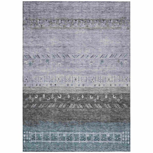 Hilda Blue Washable Indoor - Outdoor Rug - LOOMLAN - LOOMLAN Rugs - Outdoor Rugs