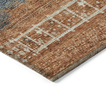 Hilda Brown Washable Indoor - Outdoor Rug - LOOMLAN - LOOMLAN Rugs - Outdoor Rugs