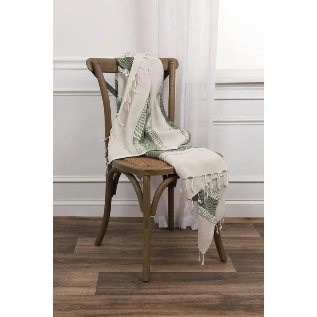 Hilda Soft Cotton Throw Blanket With Fringe - LOOMLAN - LOOMLAN - Throw Blankets