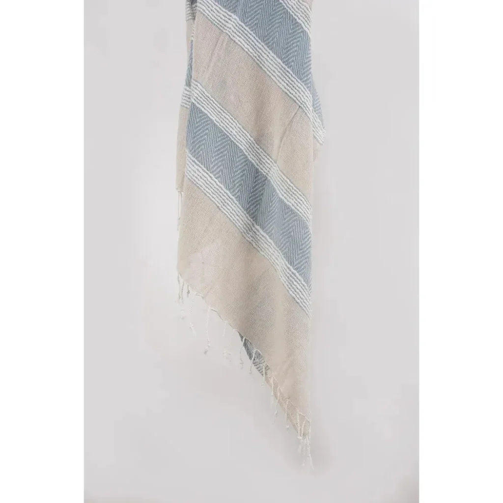 Hilda Soft Cotton Throw Blanket With Fringe - LOOMLAN - LOOMLAN - Throw Blankets