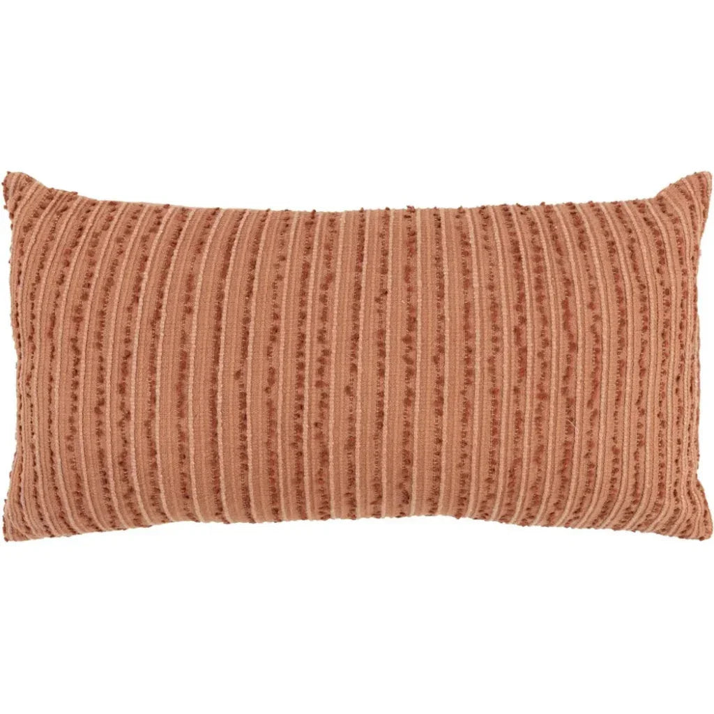 Hilda Textured Lumbar Rectangle Decorative Pillows - LOOMLAN - LOOMLAN - Throw Pillows