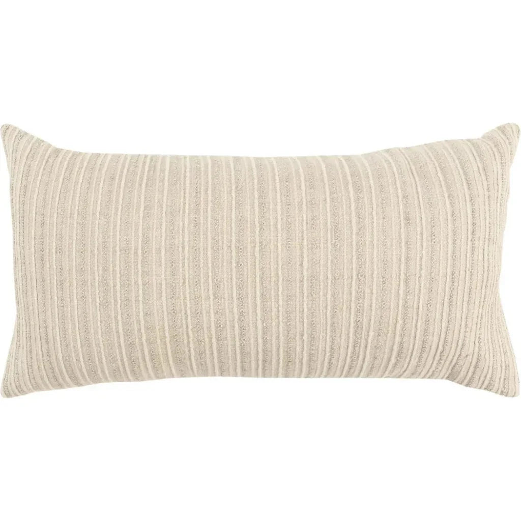 Hilda Textured Lumbar Rectangle Decorative Pillows - LOOMLAN - LOOMLAN - Throw Pillows