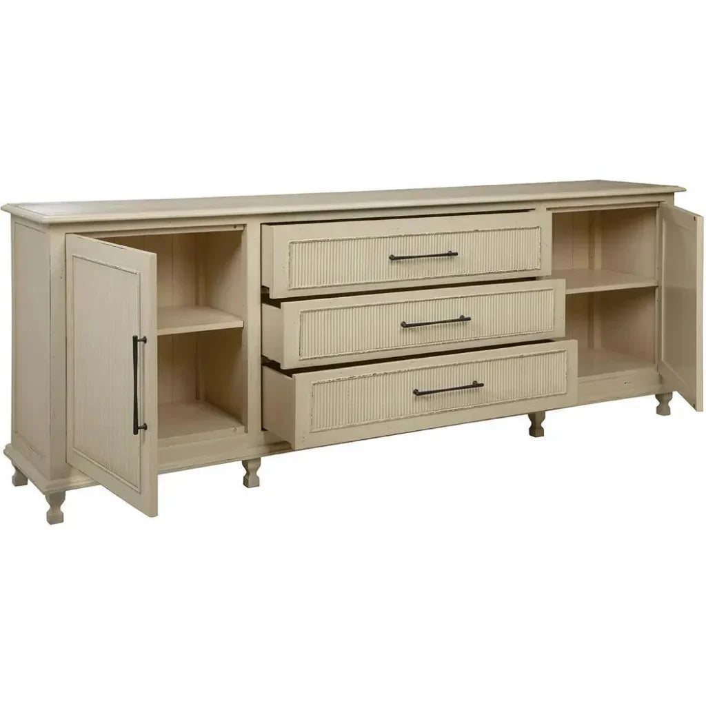 Hillary Solid Wooden Sideboard - LOOMLAN - Furniture Classics - Sideboards