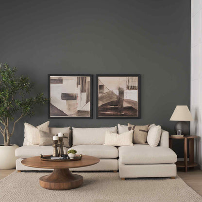 Hisako Wooden Round Accent Table