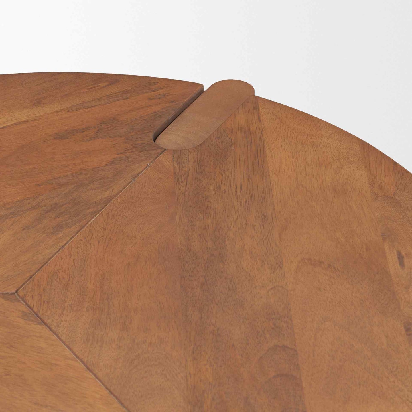Hisako Wooden Round Accent Table