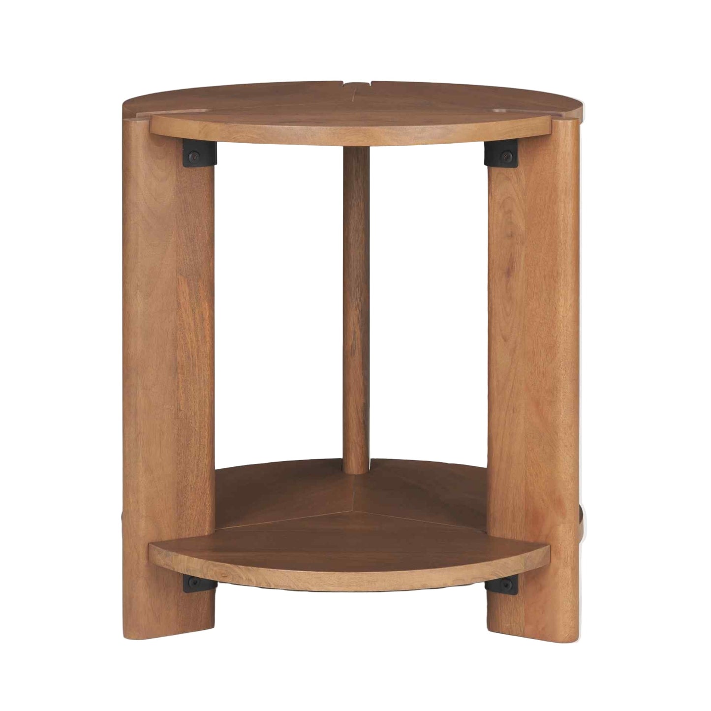 Hisako Wooden Round Accent Table