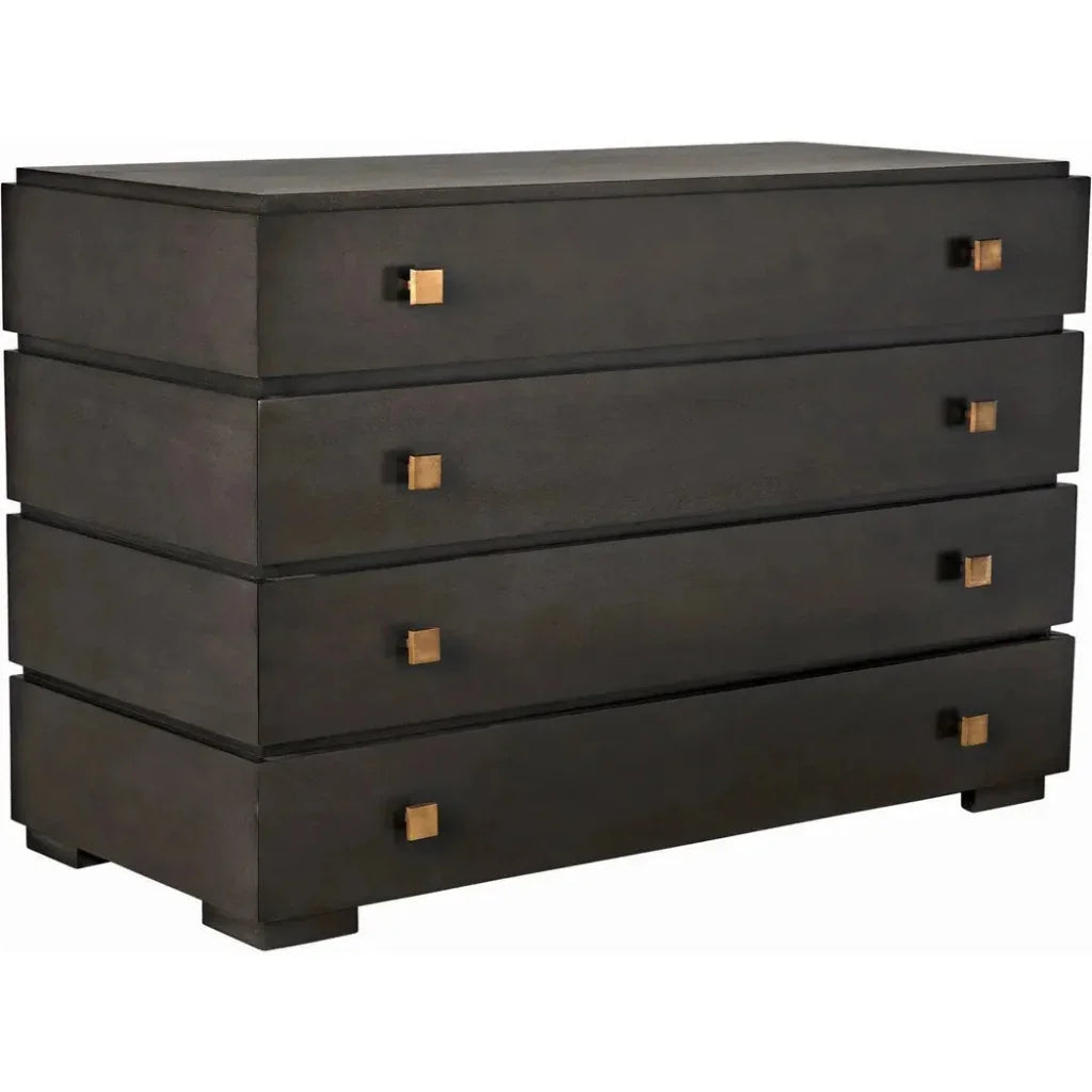 Hofman Four Drawers Wood Dresser