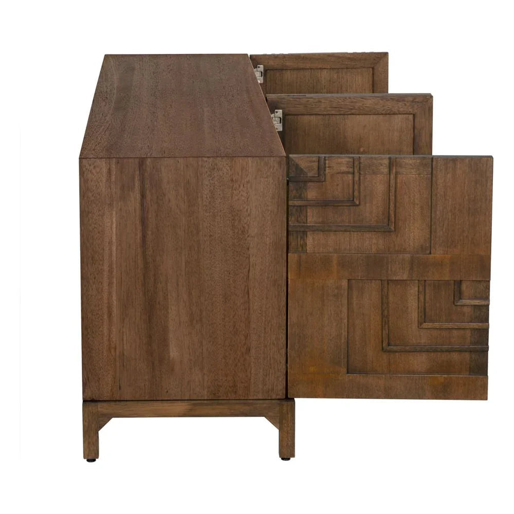 Holden Wooden Brown Sideboard - LOOMLAN - Noir - Sideboards