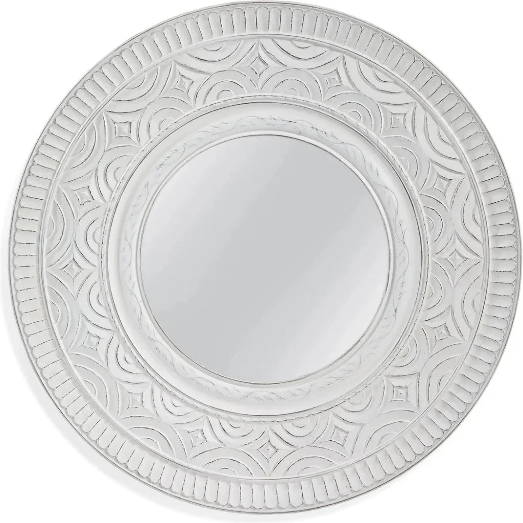 Holland MDF White Wall Mirror - LOOMLAN - Bassett Mirror - Wall Mirrors