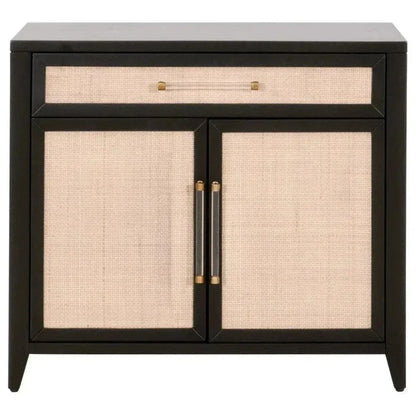 Holland Media Chest Solid Wood & Rattan Inlay - LOOMLAN - Essentials For Living - Chests