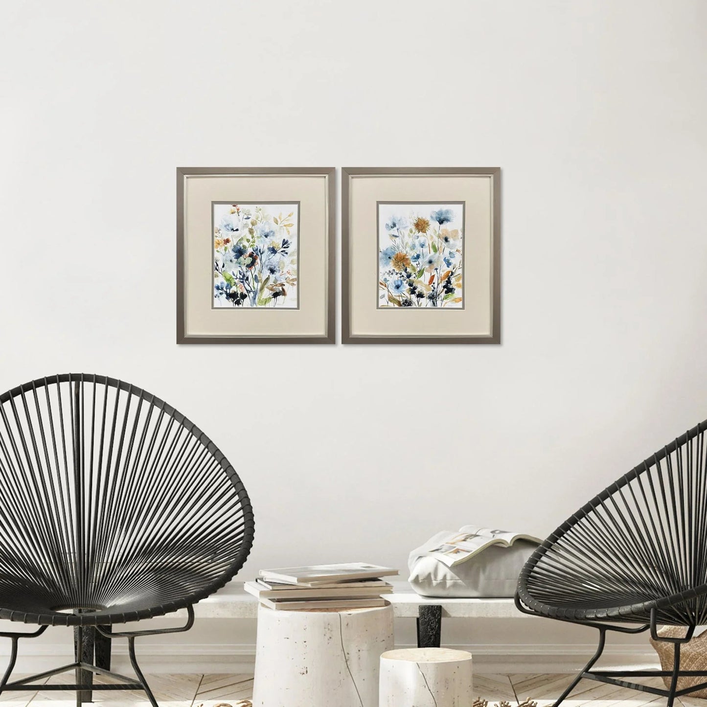 Holland Spring Mix Neutral Framed Wall Art 2PC