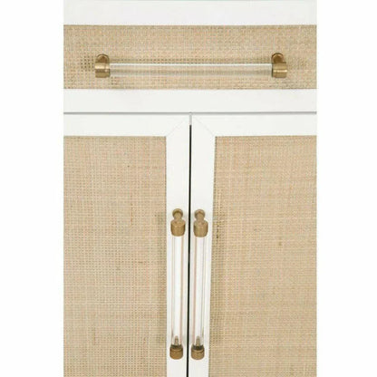 Holland White Rattan Scandinavian Nightstand - LOOMLAN - Essentials For Living - Nightstands