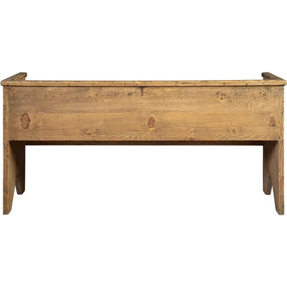 Holland Wooden Brown Settee - LOOMLAN - Furniture Classics - Bedroom Benches