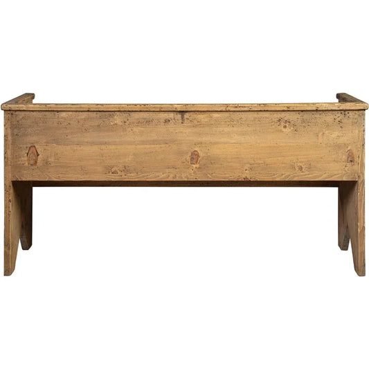 Holland Wooden Brown Settee - LOOMLAN - Furniture Classics - Bedroom Benches