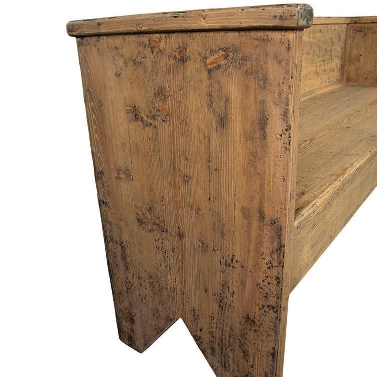 Holland Wooden Brown Settee - LOOMLAN - Furniture Classics - Bedroom Benches