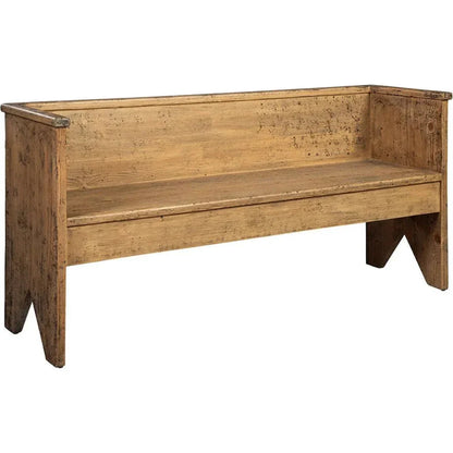 Holland Wooden Brown Settee - LOOMLAN - Furniture Classics - Bedroom Benches