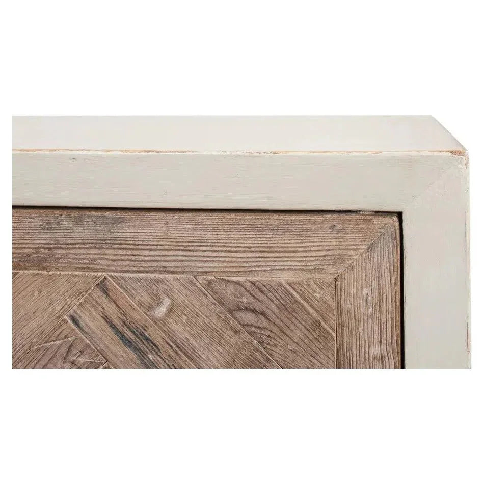 Hollis 4 Door Sideboard Antique White - LOOMLAN - Sarreid - Sideboards
