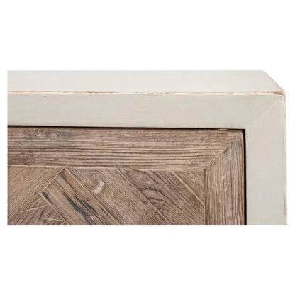Hollis 4 Door Sideboard Antique White - LOOMLAN - Sarreid - Sideboards
