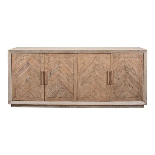 Hollis 4 Door Sideboard Stone Grey - LOOMLAN - Sarreid - Sideboards