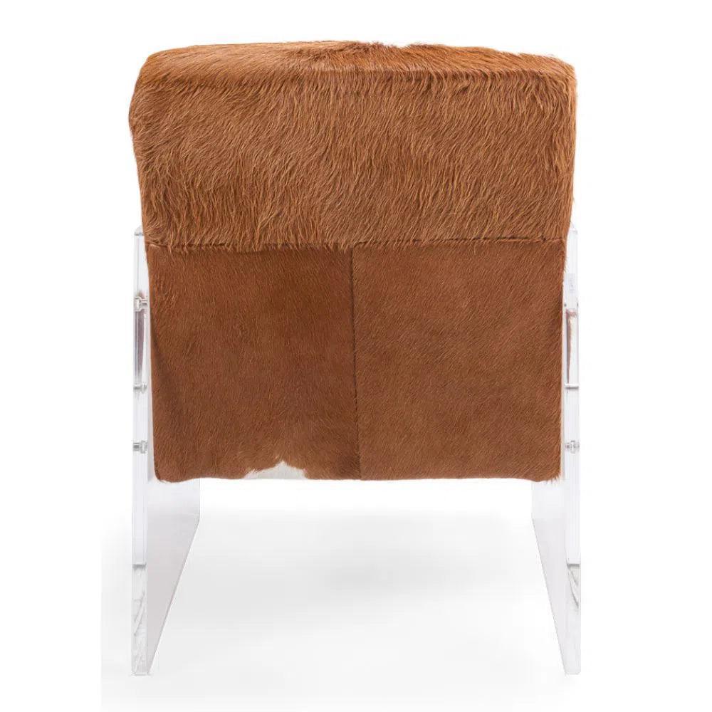 Holloway Armchair Unique Cowhide Accent Chair - LOOMLAN - Sarreid - Accent Chairs