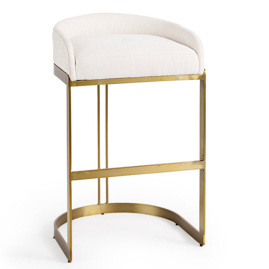 Hollyfield Fabric Low-Back Barstool