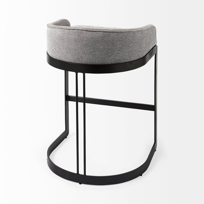 Hollyfield Fabric Low-Back Counter Stool