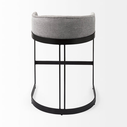 Hollyfield Fabric Low-Back Counter Stool