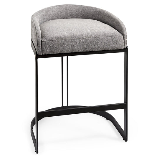 Hollyfield Fabric Low-Back Counter Stool