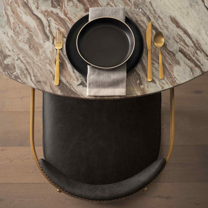 Hollyfield Leather Dining Armchair 2PC