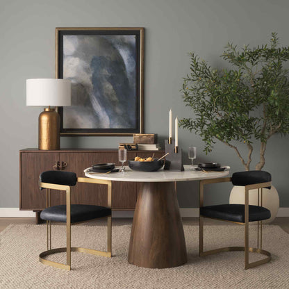 Hollyfield Leather Dining Armchair 2PC