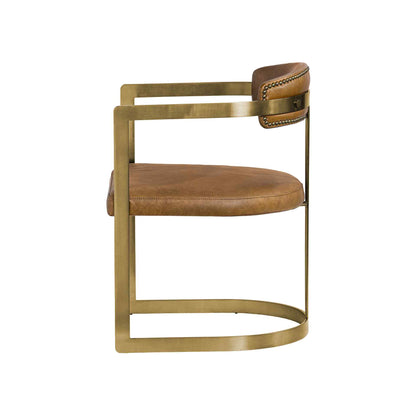 Hollyfield Leather Dining Armchair 2PC