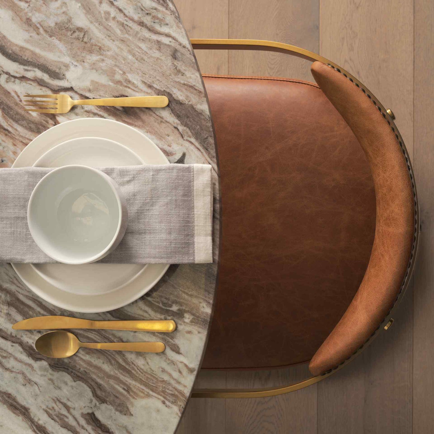 Hollyfield Leather Dining Armchair 2PC