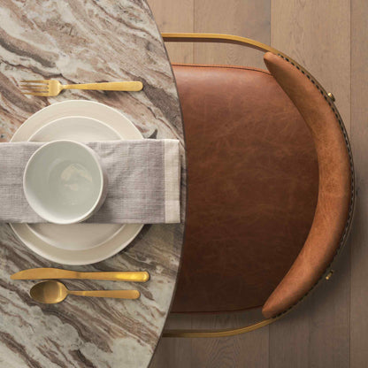 Hollyfield Leather Dining Armchair 2PC