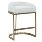 Hollyfield Leather Seat Counter Stool