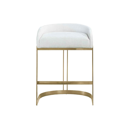 Hollyfield Leather Seat Counter Stool